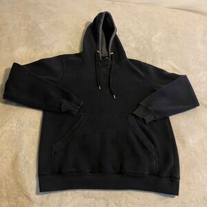 Vintage Y2K Champs Sports Black Hoodie Hooded Sweatshirt Pullover‎ Large Mens